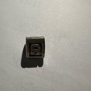 Authentic Pandora Letter P Charm Pandora Alpha Initial P Retired